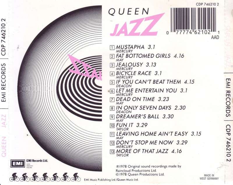 QUEEN - Jazz (CD) CDP 7 46210 2 NM