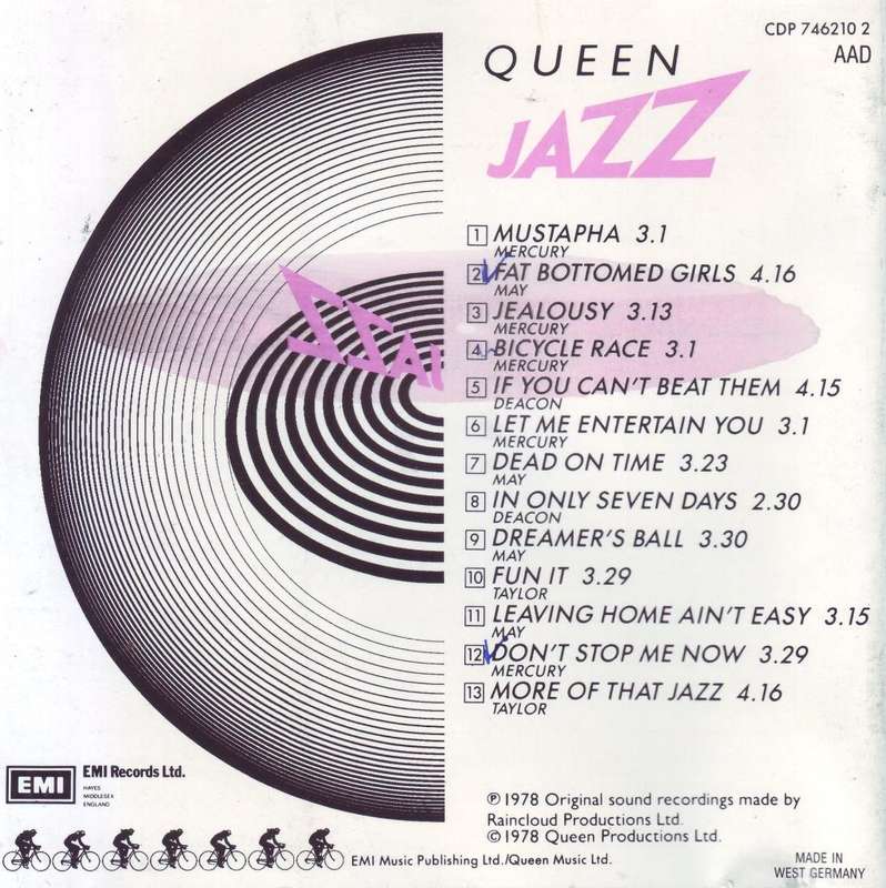 QUEEN - Jazz (CD) CDP 7 46210 2 NM