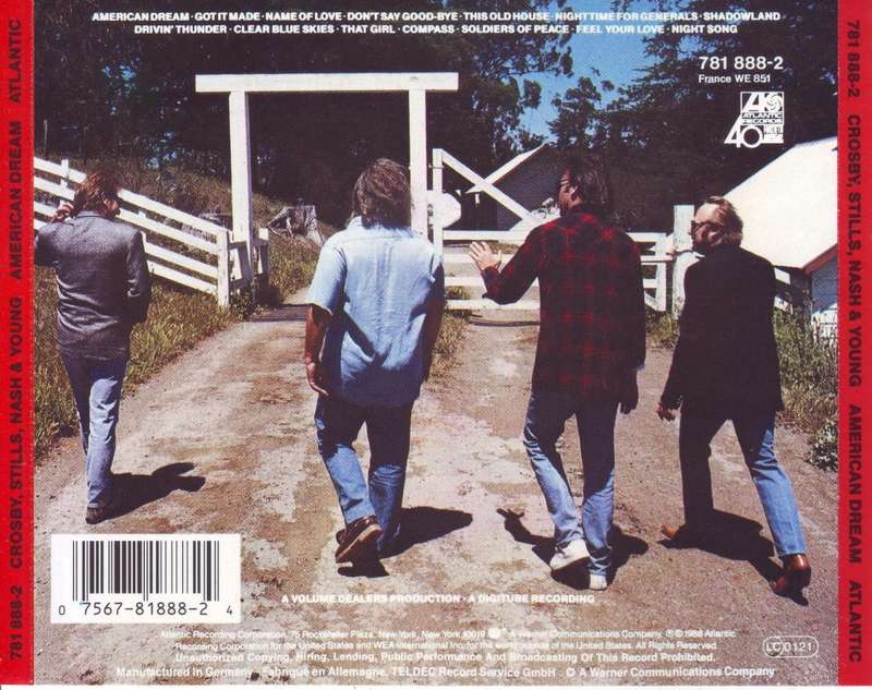 CROSBY, STILLS, NASH & YOUNG - American dream (CD) 781 888-2 NM