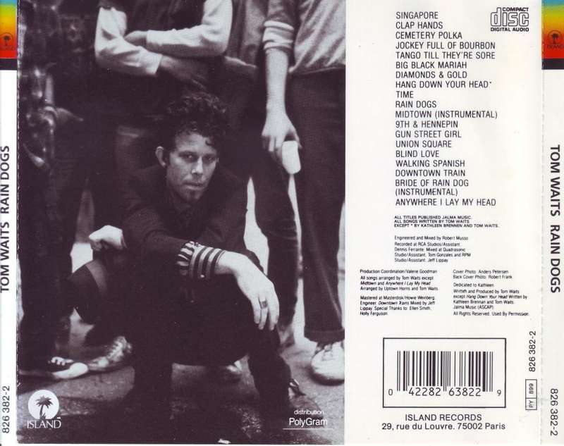 TOM WAITS - Rain dogs (CD) 826 382-2 EX