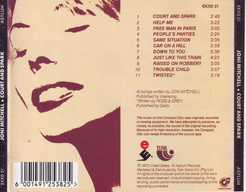 JONI MITCHELL - Court And Spark (CD) EKXD 31 EX