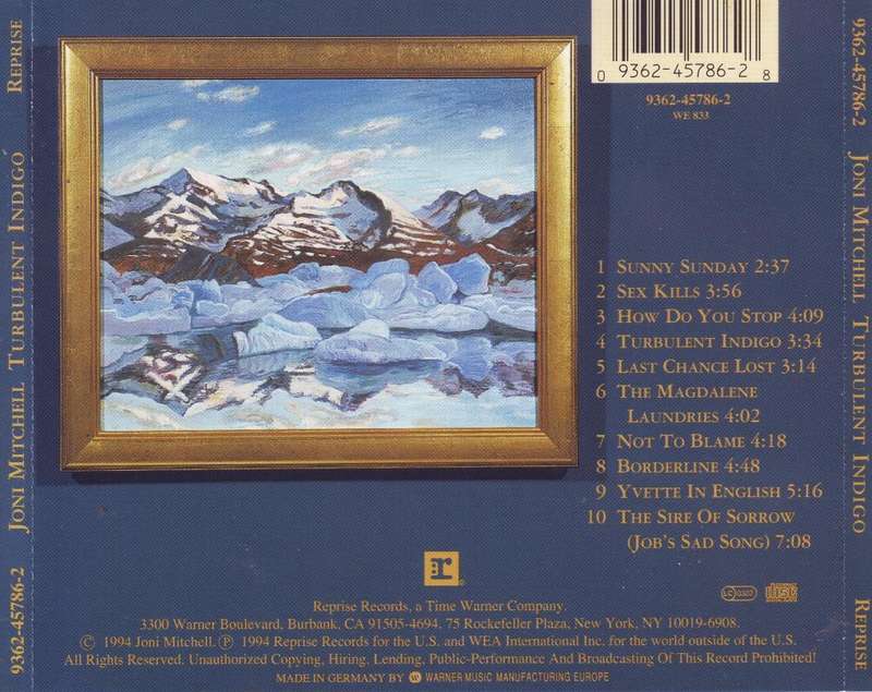 JONI MITCHELL - Turbulent indigo (CD) 9362-45786-2 NM-