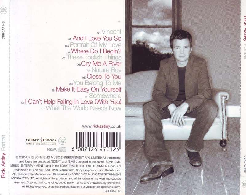 RICK ASTLEY - Portrait (CD) DRCA7146 NM