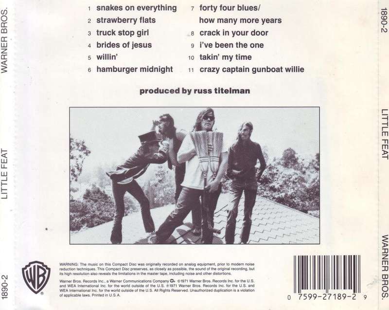 LITTLE FEAT - Little Feat (CD) 1890-2 EX