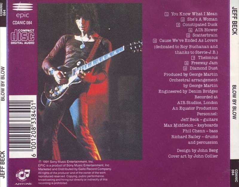 JEFF BECK - Blow by blow (CD) CDANIC 084  NM-