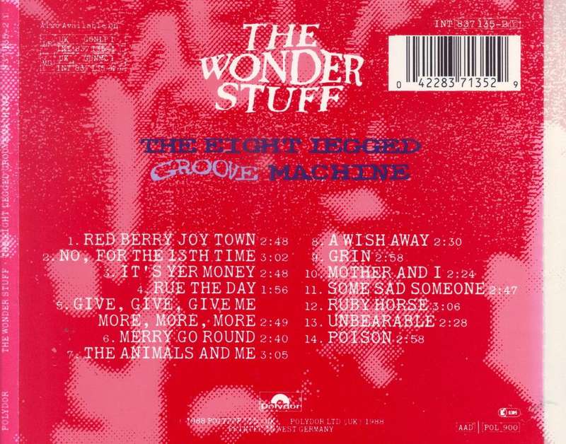 THE WONDER STUFF - The eight legged groove machine (CD) 837 135-2 EX