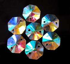 *Stunning* AB Crystal Sew On Octagon Rhinestones 14mm