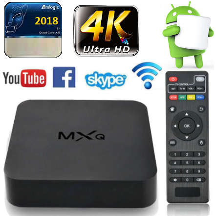 **New 2018** 4K Multimedia TV, PC Box. Android 6.0, Quad-Core WiFi, HDMI, 4 x USB, SD