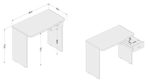 Resende Brown office Table