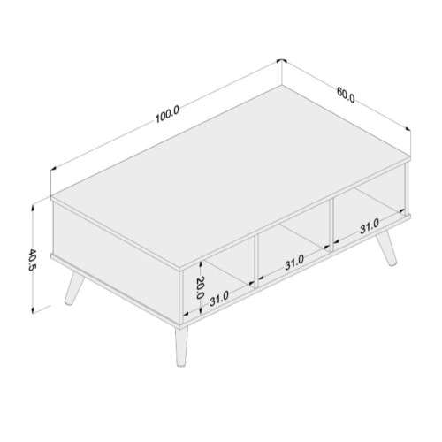 Osasco Black Coffee Table