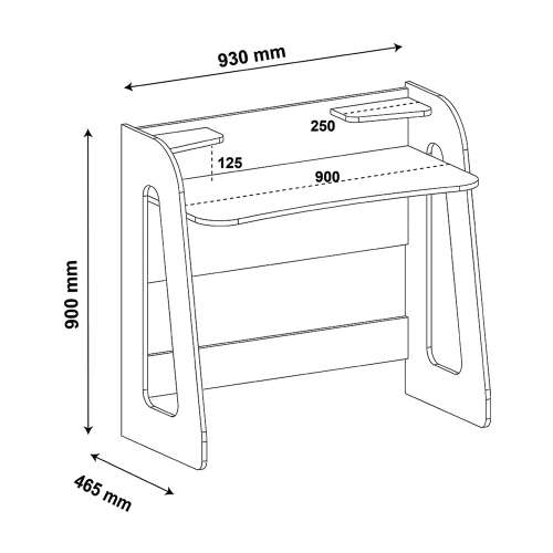 Cyber Desk Black