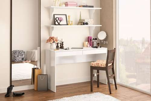 Iris White Office Desk