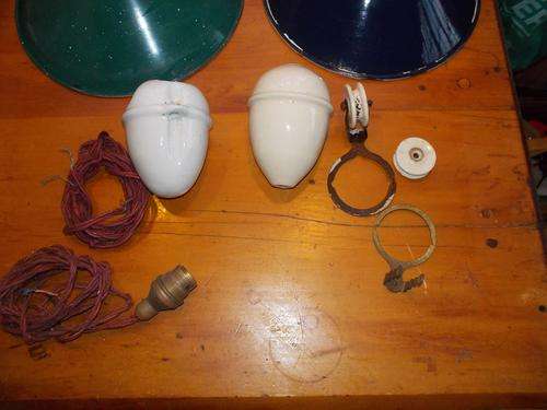 Counterbalance light fitting parts.