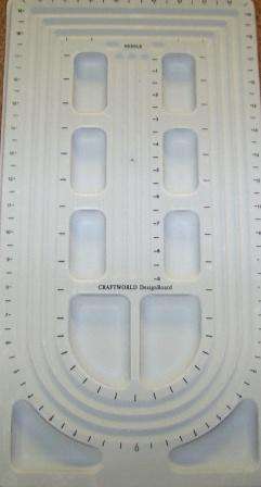 Beading board flocked large 25x49cm