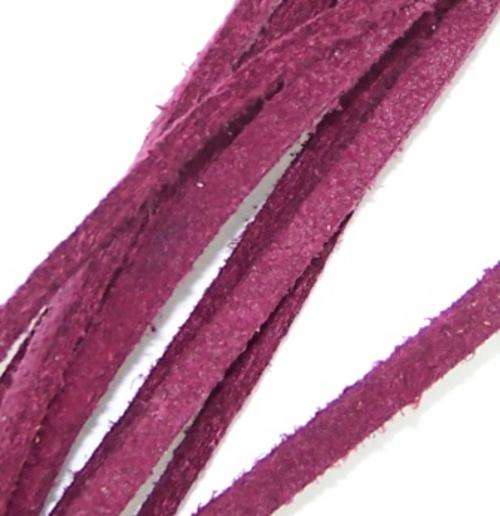 Natural Leather cord 3mm Burgandy 5 x 1m