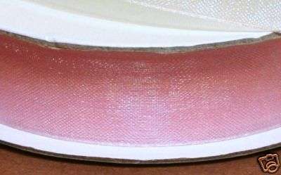'SALE'10mm Organza Ribbon Light Pink - Sold per metre
