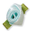 Fabric Flowers Aqua (LARGE)- Pack of 10