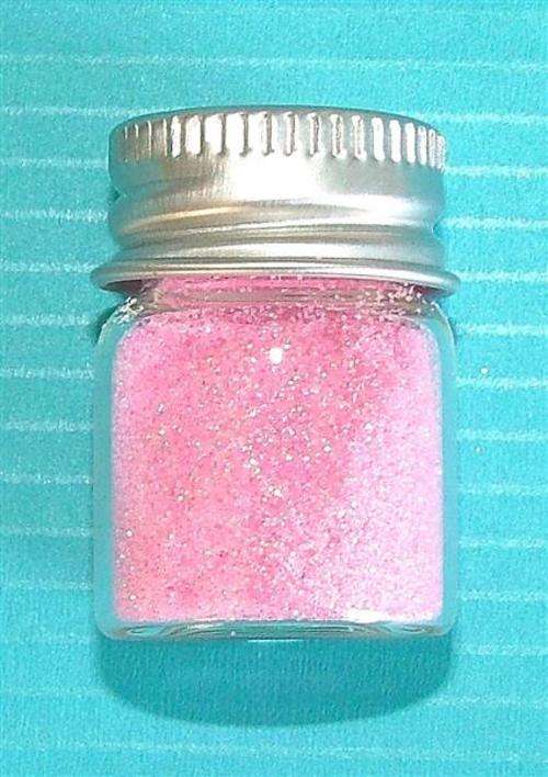 Glitter Fine, 0.2 mm, Pink, 3g per bottle