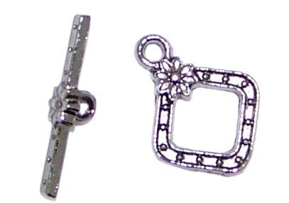 Toggle Clasp Diamond Black Nickel