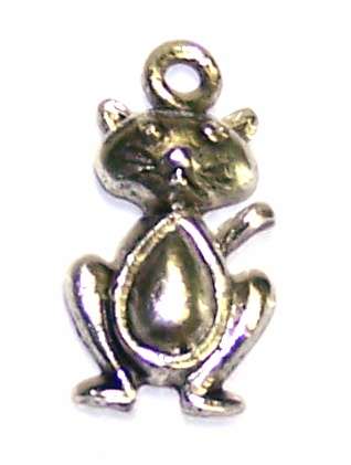 Charm Nickel Cat 20x11mm - 1pc