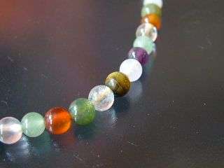 Assorted gemstone 6mm. Pack of 10.