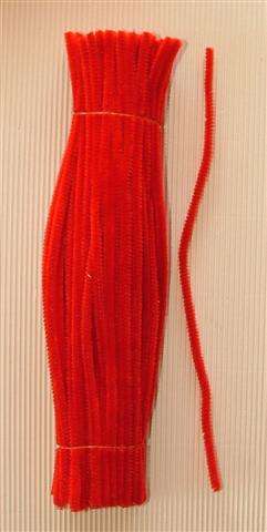 Chenille Sticks - Pack of 10 - RED