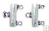 Connector 2 string 19 mm Antique Silver (1pc)
