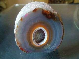 8cm Dark purple and orange GEODE