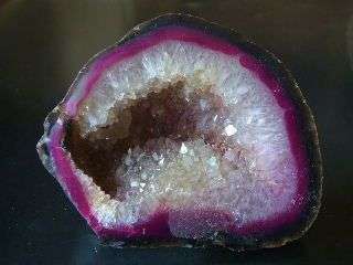 9cm Pink and White GEODE