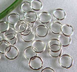 100 SILVER JUMPRINGS - 5mm