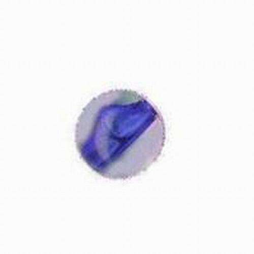 6mm Round BLUE inner-lined lucite beads - 10pcs