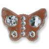 Acrylic BROWN Sparkle BUTTERFLY