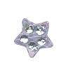 Acrylic BLUE Sparkle STAR Beads