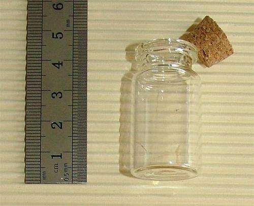 Glass Bottle with Cork, 40mm - 1