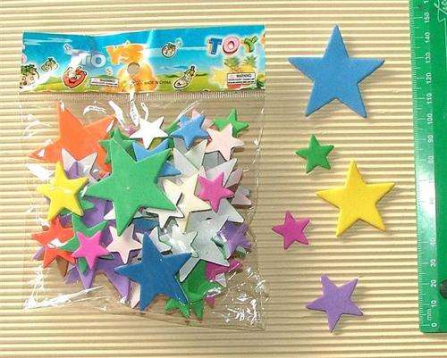 Foam Stickers, Stars x +-50 - 80 per pack