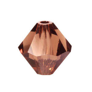 Smoked Topaz Faceted Acrylic Bicone - 8mm