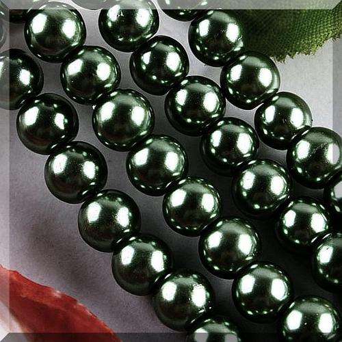 Emerald Glass AAA Grade Pearls (+/-115 on a string) - 4mm