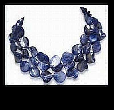Mother of pearl irregular hoof bead COBALT string, 9-18mm . 38cm string