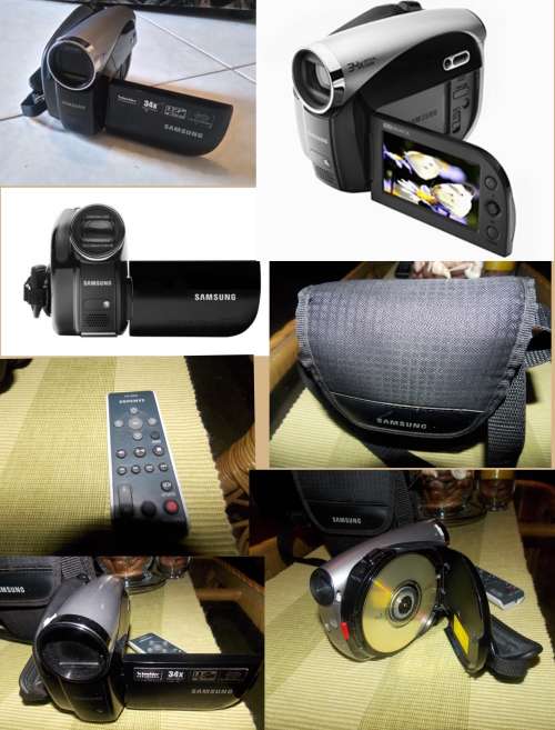 Samsung VP-DX100/XEU DVD Camcorder (34x Optical Zoom) Including remote control and spare disc
