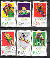 SOUTH AFRICA 1996 OLYMPIC GAMES SPORT SC946a-e7 COMPLETE difficult to get POSTAL USED SET 0155