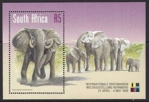 SOUTH AFRICA 1999 IBRA `99 NUREMBERG SOUVENIT SHEET Sc#1109 COMPLETE MNH 0321