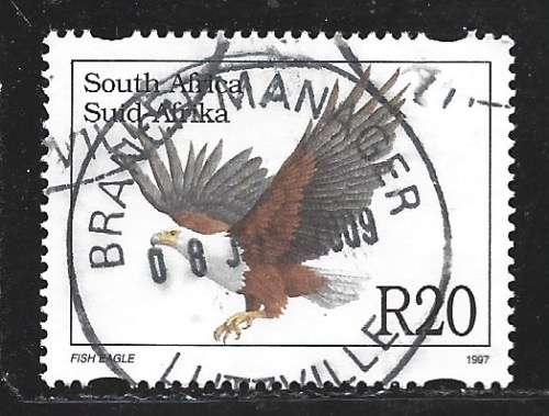 SOUTH AFRICA 1997 FISH EAGLE R20 Sc#1047 - 6tH DEFIN SERIES 0657
