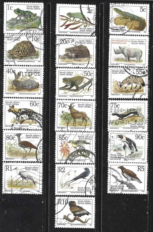 South Africa 1993 6Th Definitive Sg#807-913 Complete Set Endangered Fauna 0690