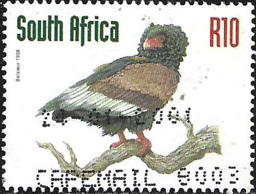 SOUTH AFRICA 1998 R10 BATELEUR COMPLETE POSTALLY USED SET 0814