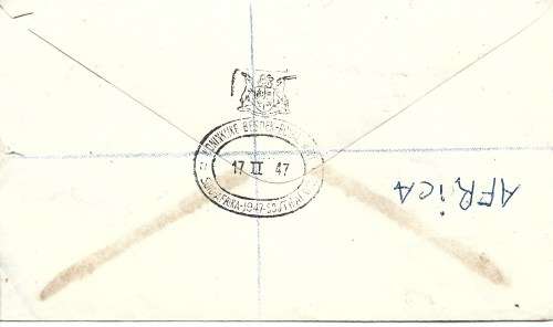 Union Of South Africa 1947 Royal Visit First Day Cover Set Of Pairs FDC0061