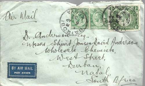 Kenya Uganda Tanganyika Early/Modern Collection Used Part Set+1932 Postal Used Airmail cover FDC0384