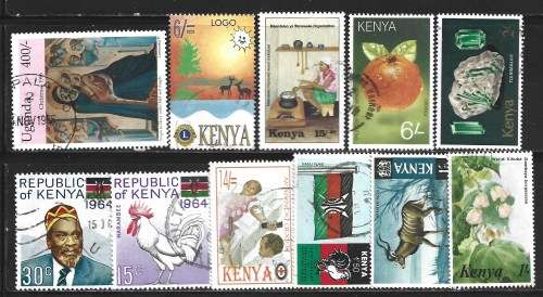 Kenya Uganda Tanganyika Early/Modern Collection Used Part Set+1932 Postal Used Airmail cover FDC0384