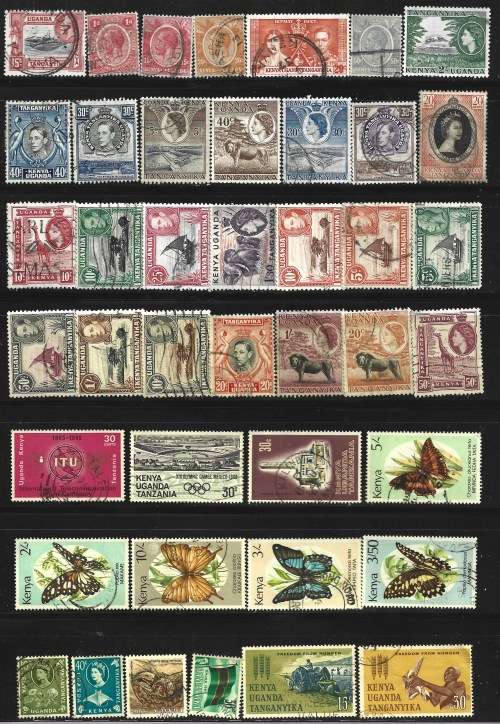 Kenya Uganda Tanganyika Early/Modern Collection Used Part Set+1932 Postal Used Airmail cover FDC0384