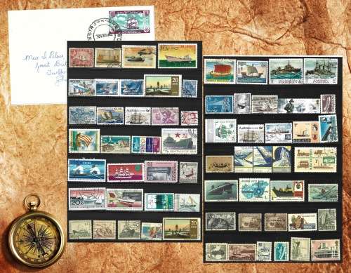 Ships Boats Sailing Vessels Theme Selection MNH and Used PLUS Postal Used Cover FDC0451