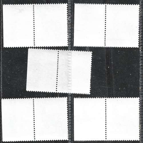 Botswana 1984 Postage Due with Printer`s Margin Sc#J8a-12a Complete MNH Set 0002